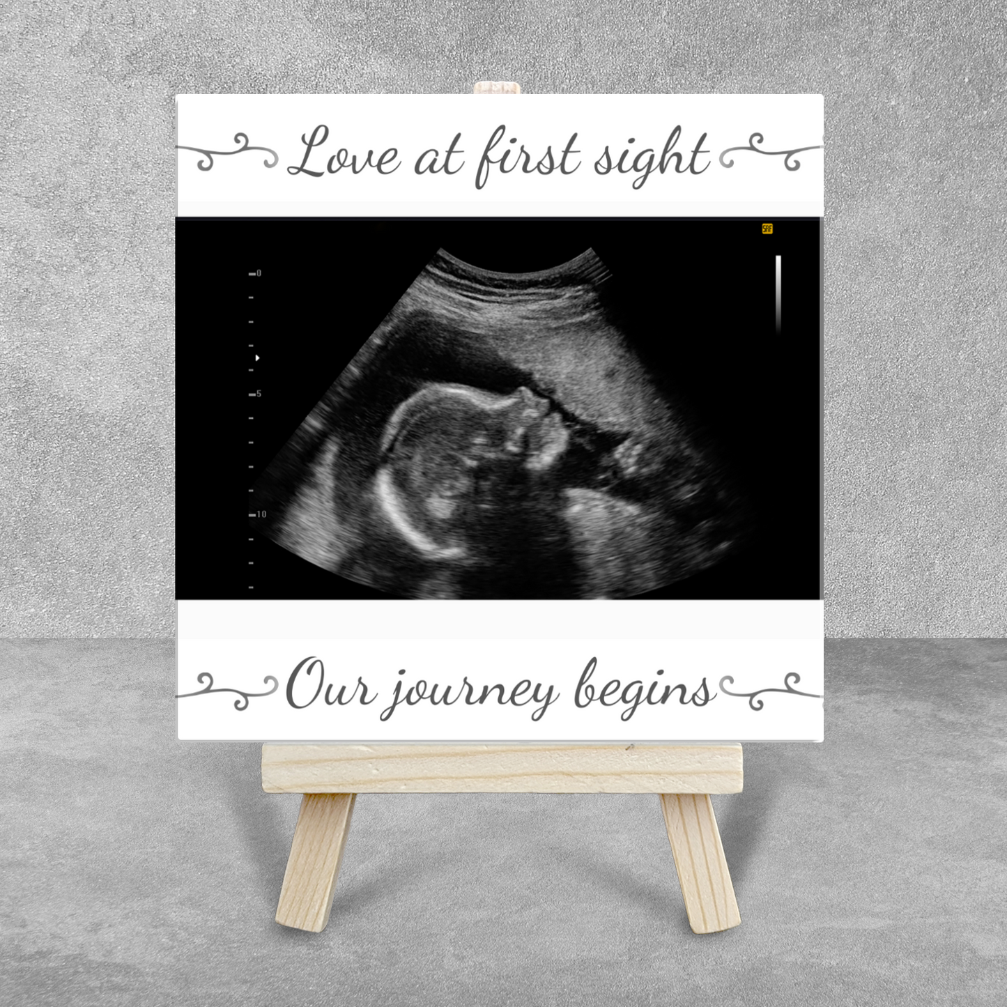 Love At First Sight – Personalised Ceramic Tile with Easel
