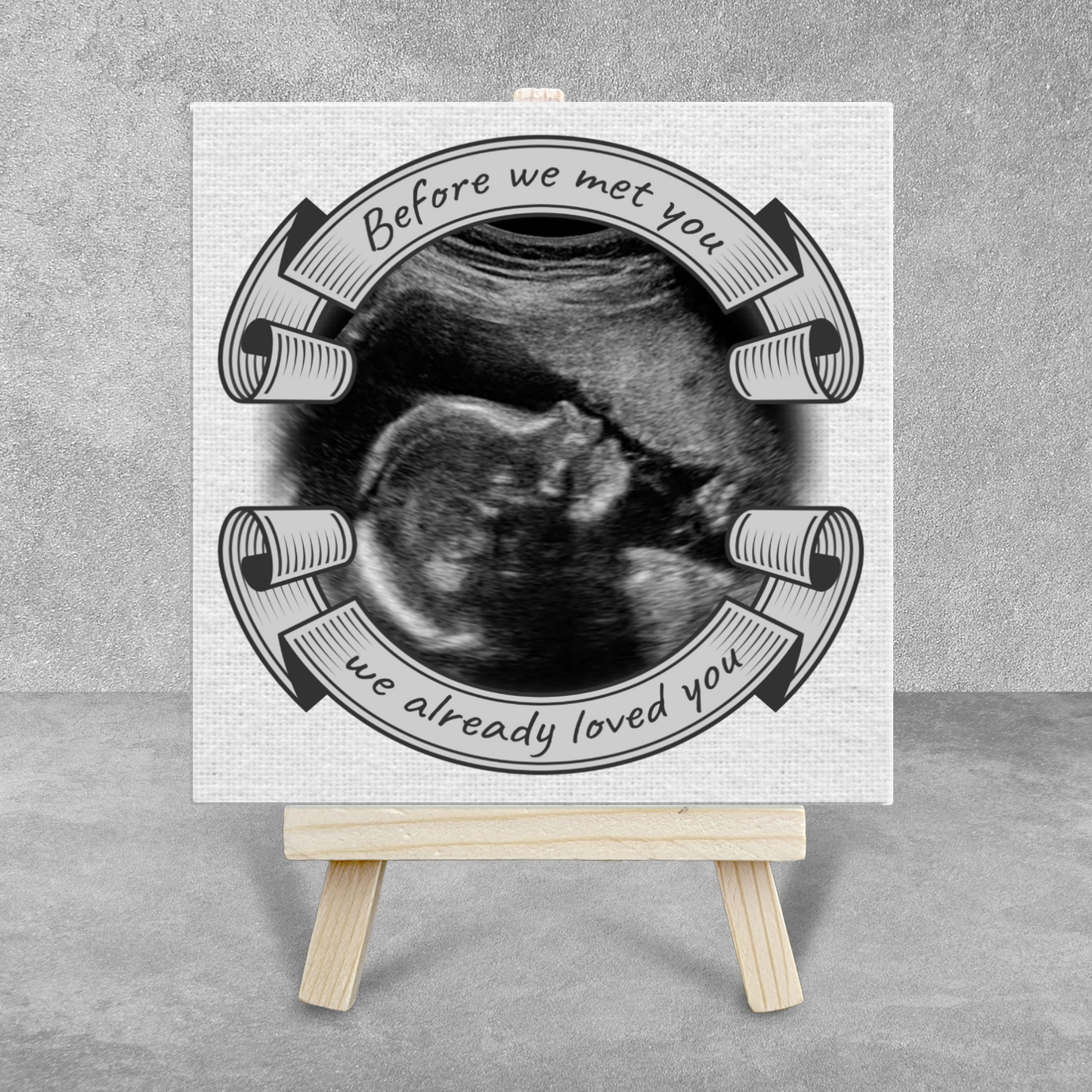 Before We Met You – Personalised Ceramic Tile with Easel