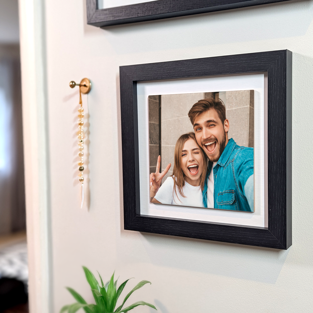 Family Portrait For Brother or Sister – Personalised Square Framed Ceramic Tile