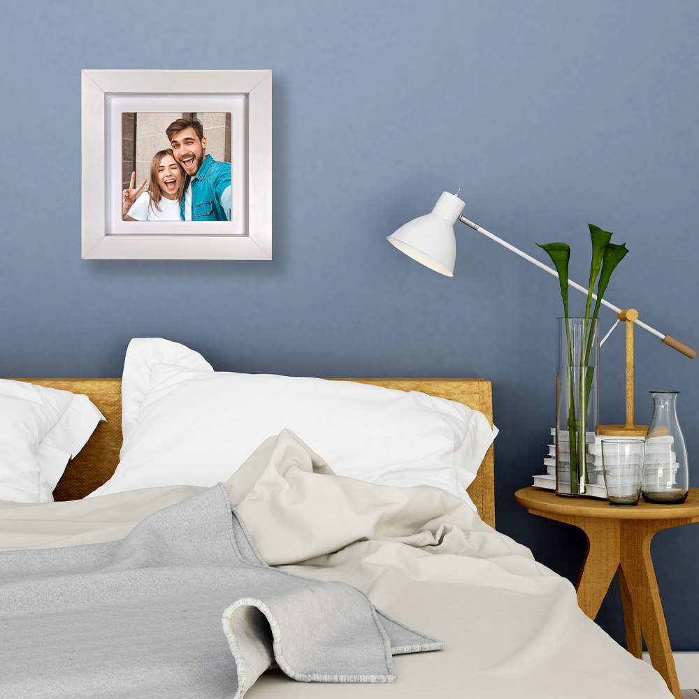 Family Portrait For Brother or Sister – Personalised Square Framed Ceramic Tile