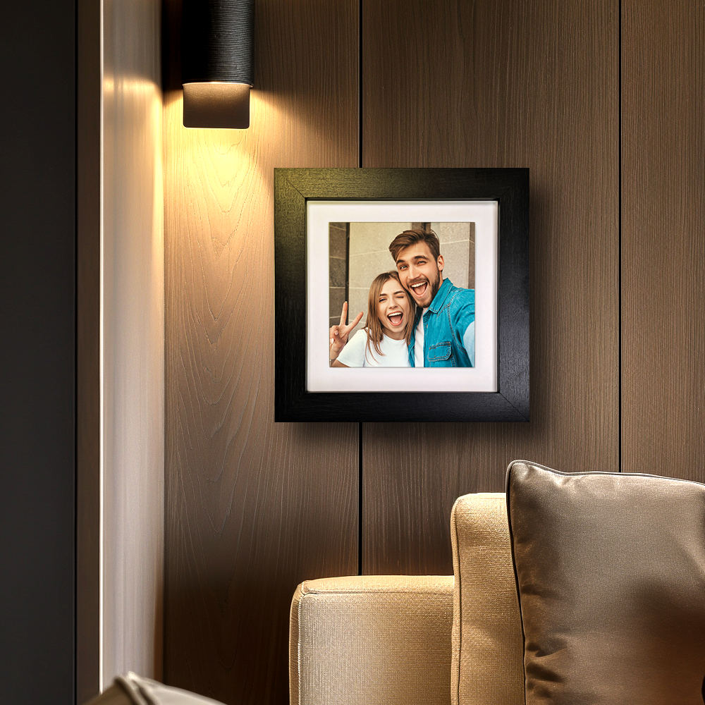 Family Portrait For Brother or Sister – Personalised Square Framed Ceramic Tile