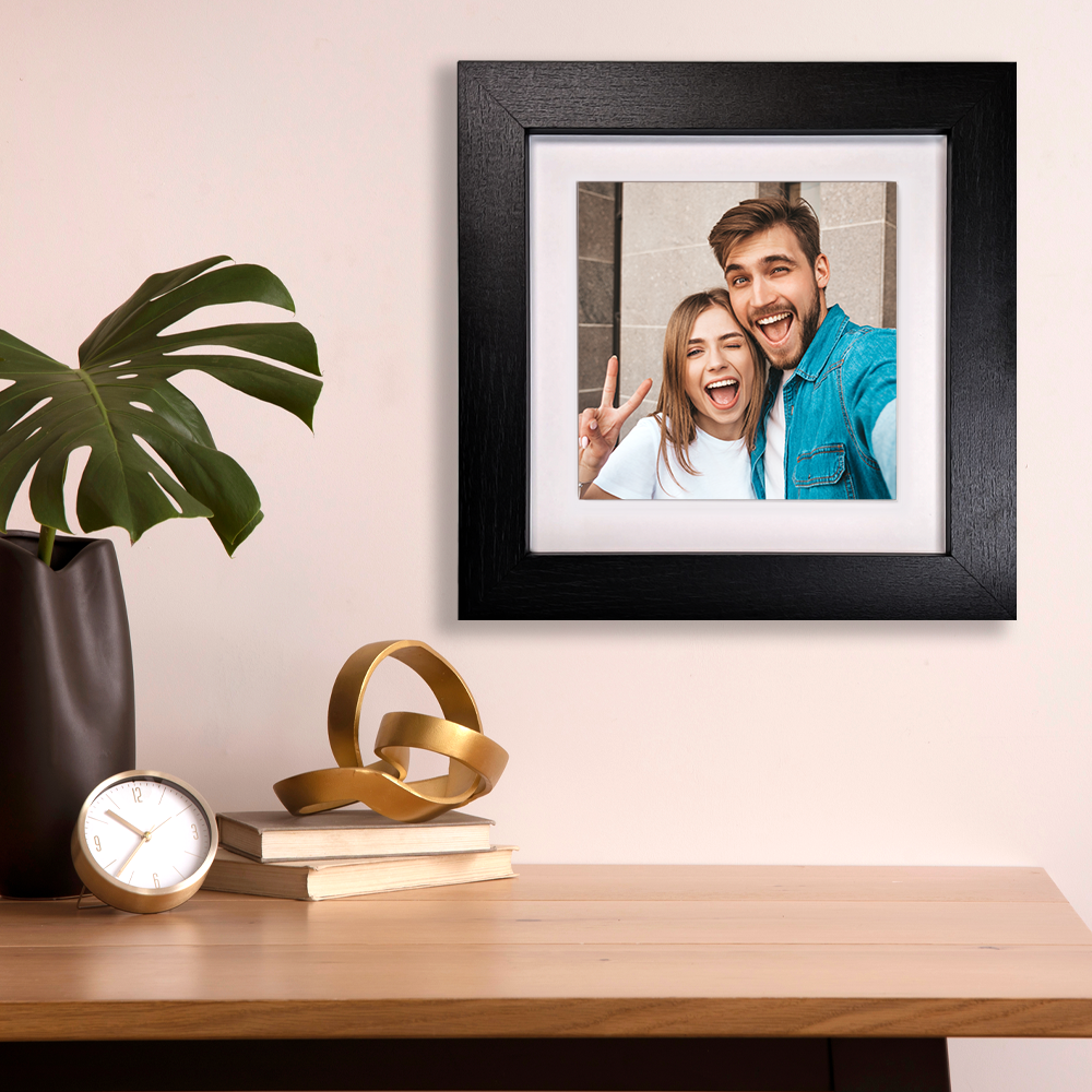 Family Portrait For Brother or Sister – Personalised Square Framed Ceramic Tile