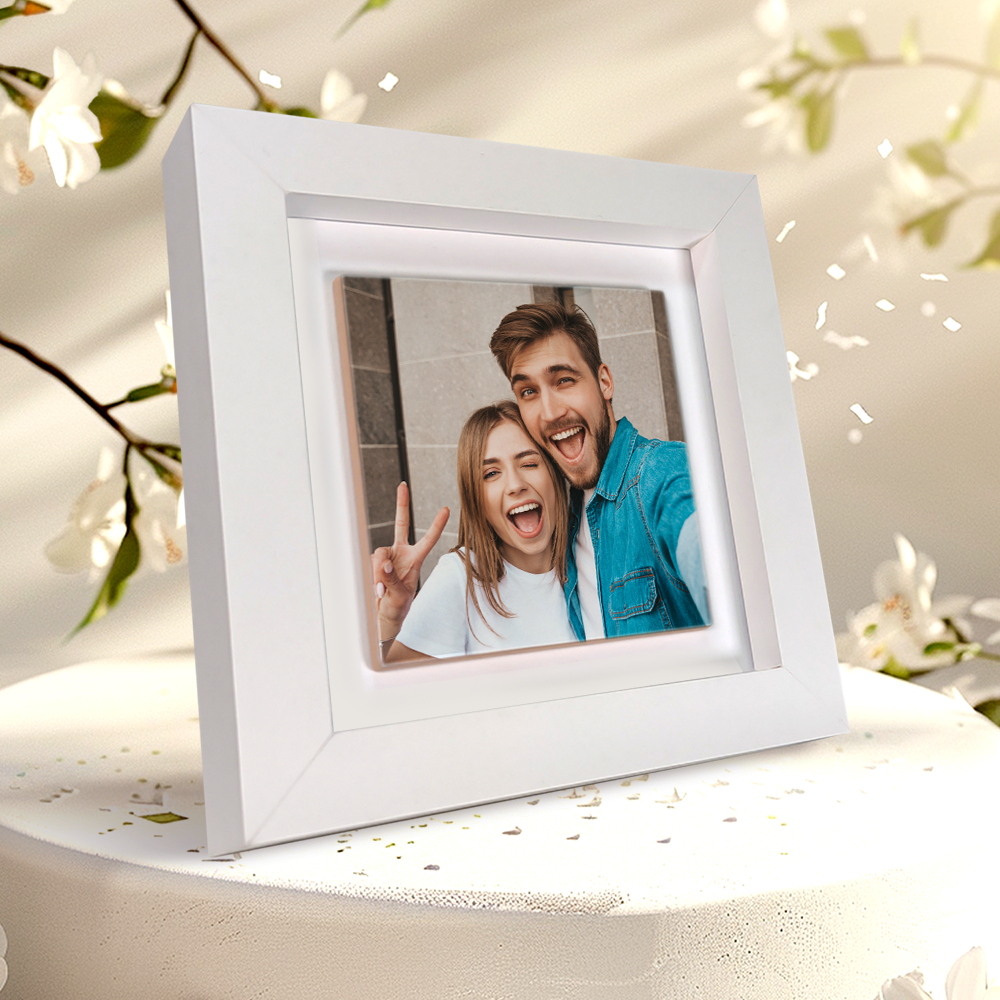 Family Portrait For Brother or Sister – Personalised Square Framed Ceramic Tile