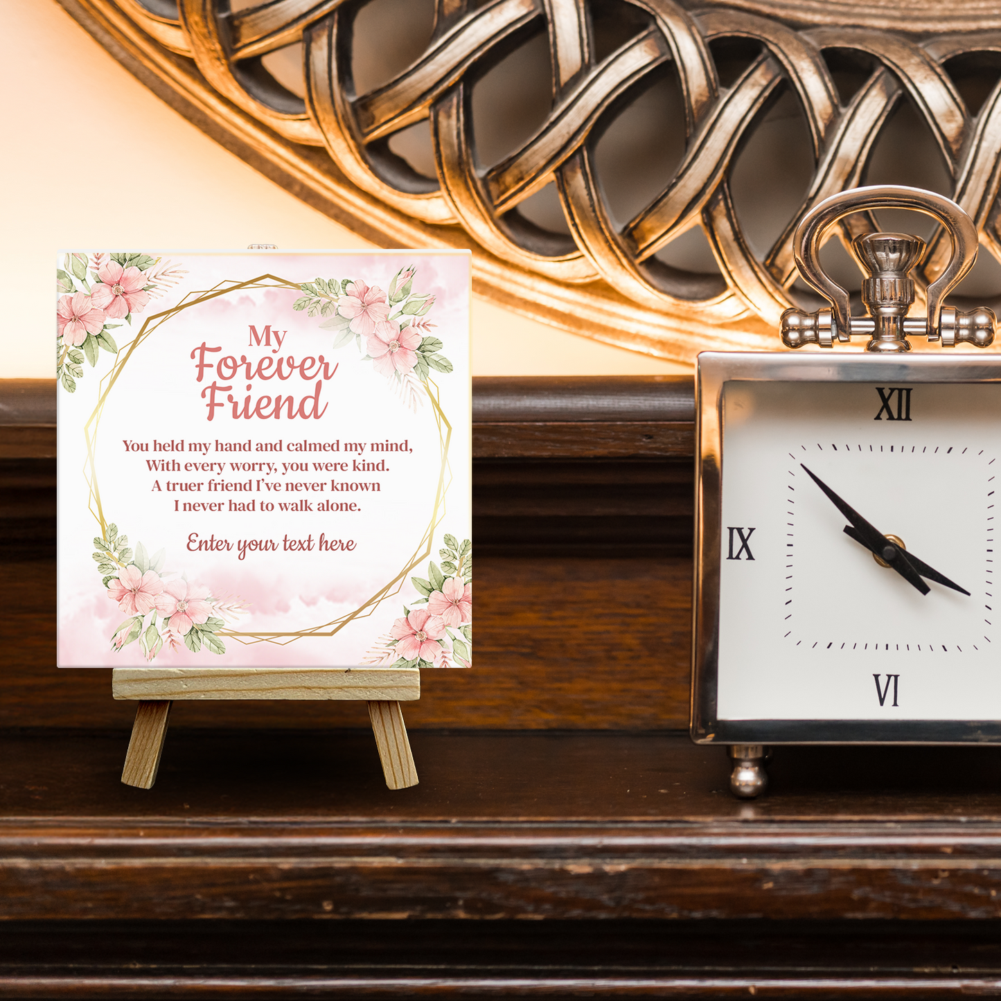 My Forever Friend – Personalised Ceramic Tile with Easel