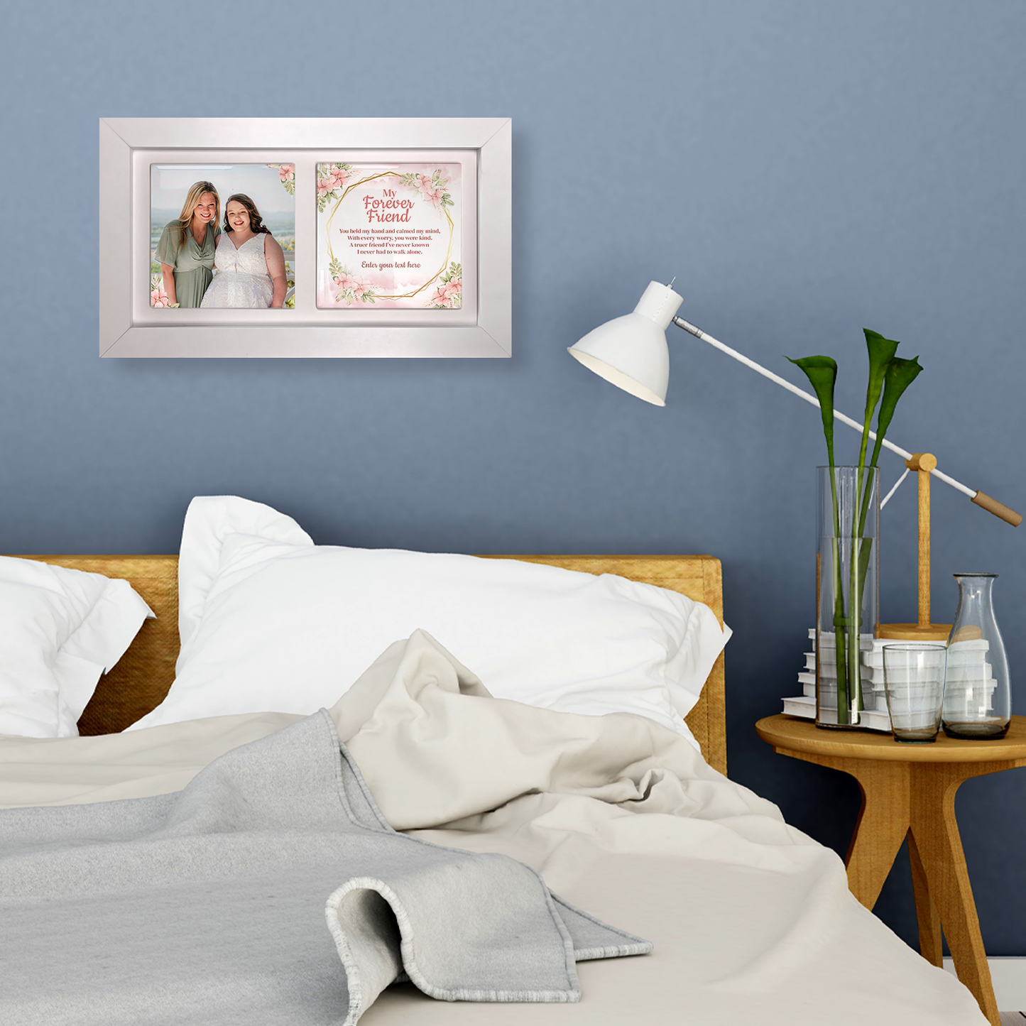 My Forever Friend – Personalised Ceramic Tiles in Landscape Frame