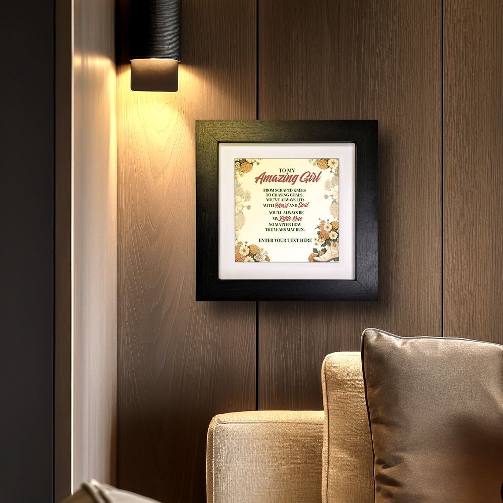 To My Amazing Girl – Personalised Square Framed Ceramic Tile