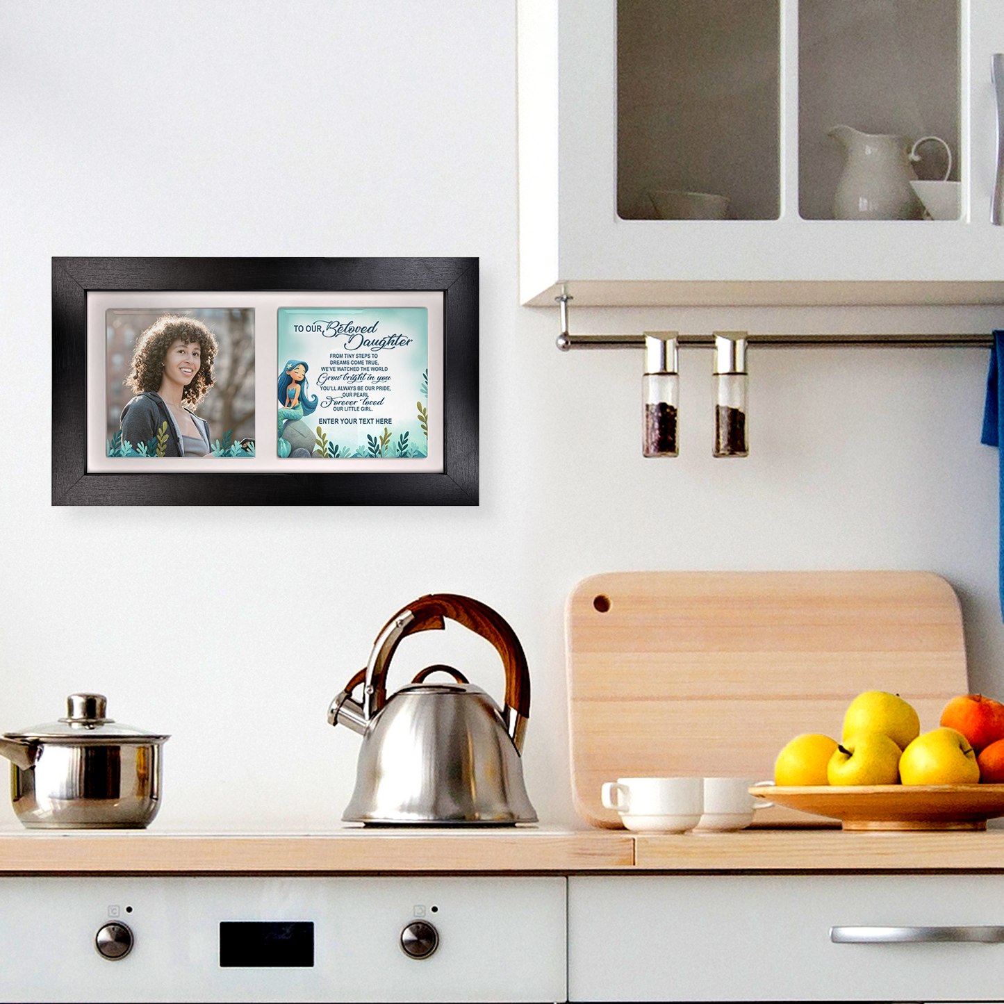 To Our Beloved Daughter – Personalised Ceramic Tiles in Landscape Frame