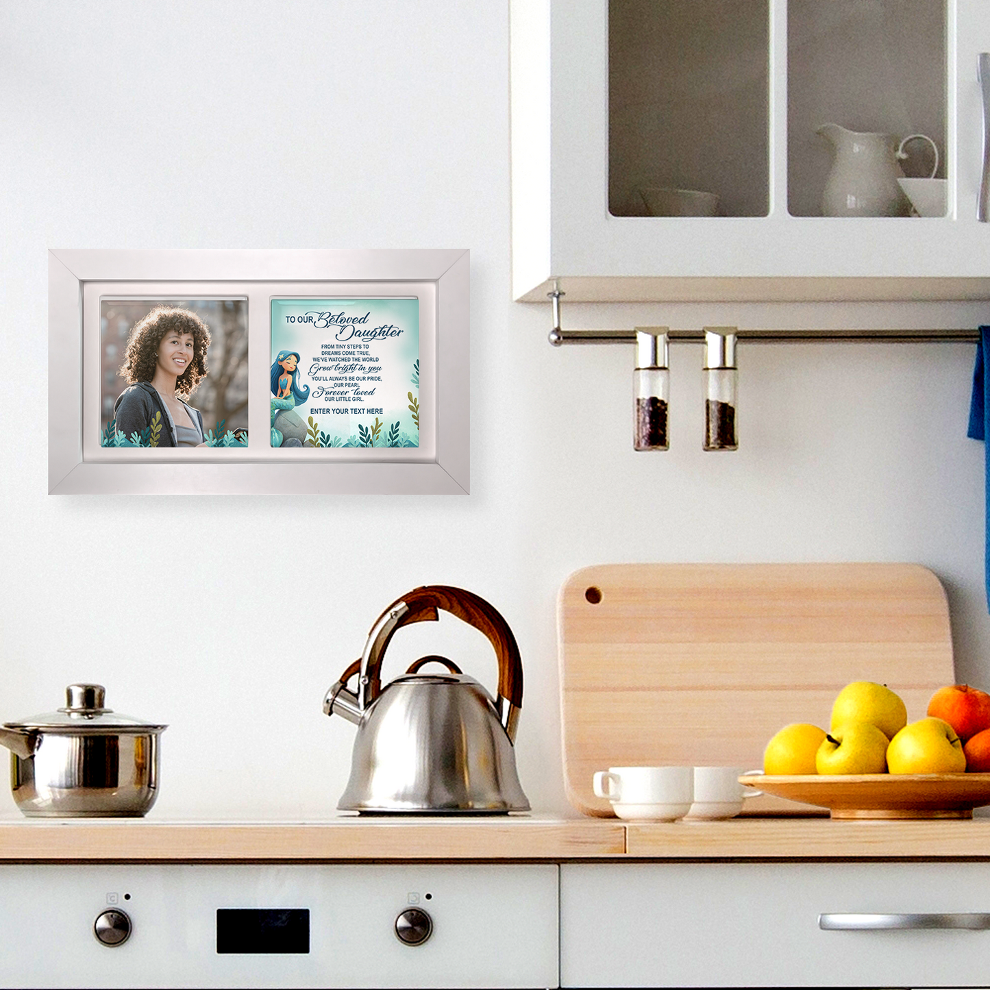 To Our Beloved Daughter – Personalised Ceramic Tiles in Landscape Frame