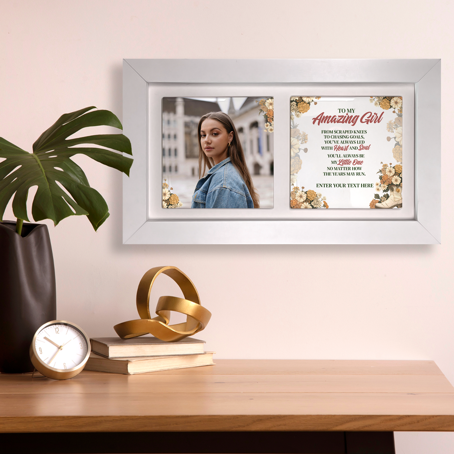To My Amazing Girl – Personalised Ceramic Tiles in Landscape Frame