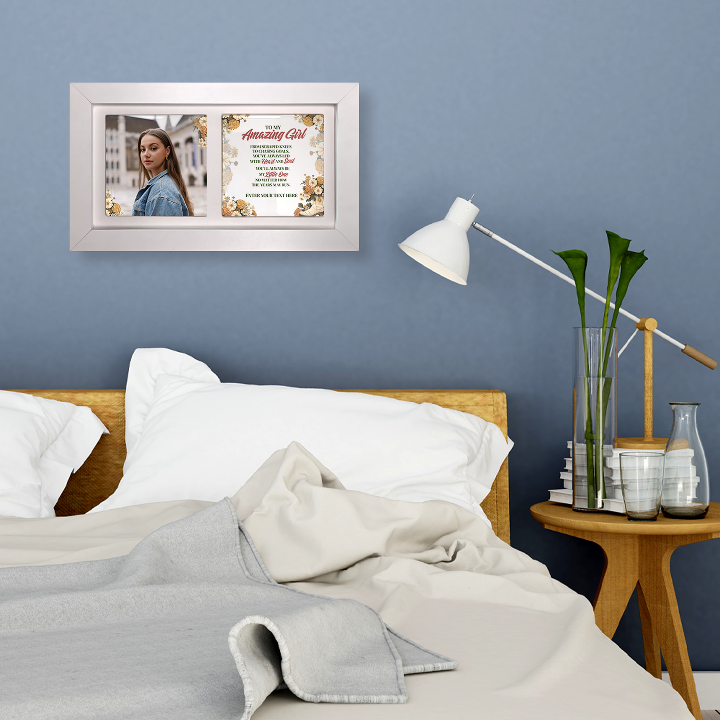 To My Amazing Girl – Personalised Ceramic Tiles in Landscape Frame