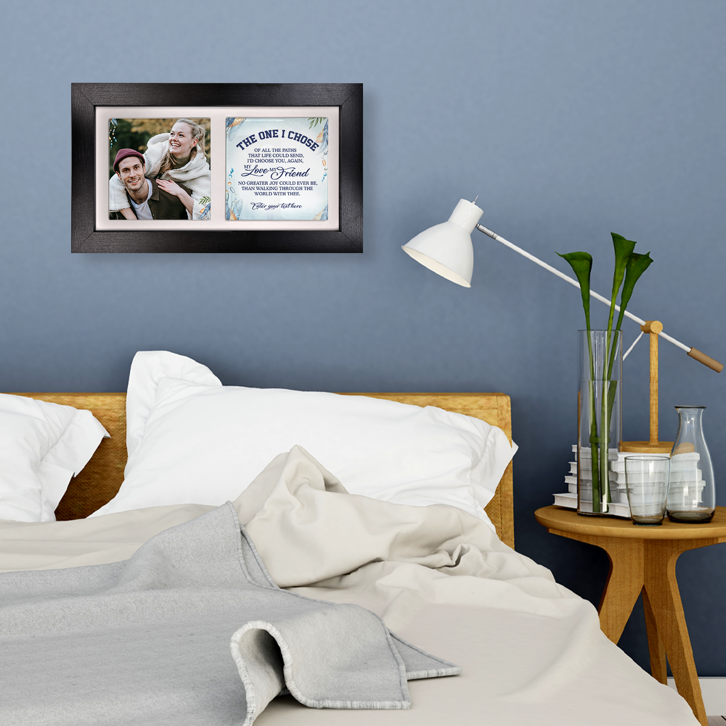 The One I Chose – Personalised Ceramic Tiles in Landscape Frame
