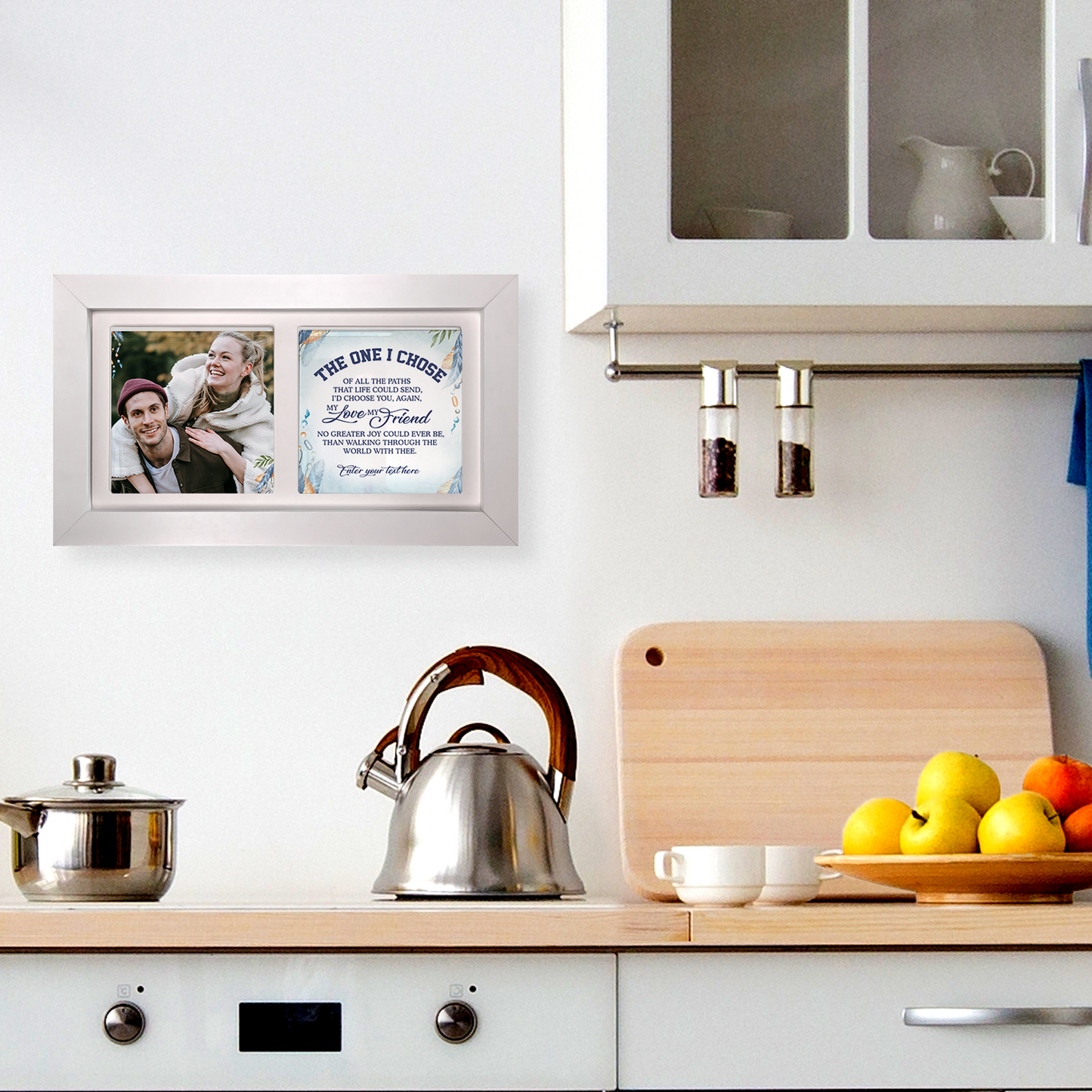 The One I Chose – Personalised Ceramic Tiles in Landscape Frame