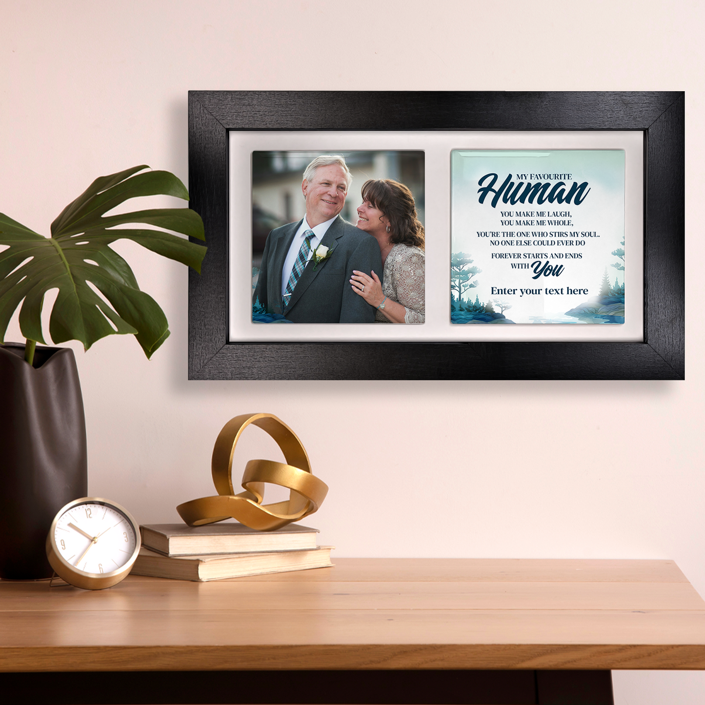 My Favourite Human – Personalised Ceramic Tiles in Landscape Frame