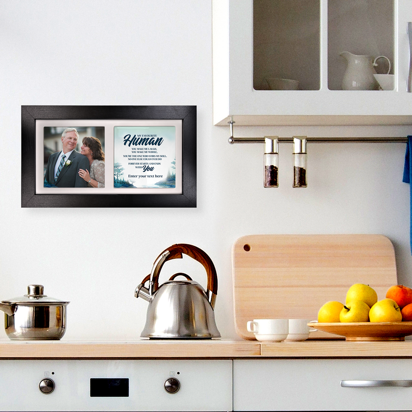 My Favourite Human – Personalised Ceramic Tiles in Landscape Frame