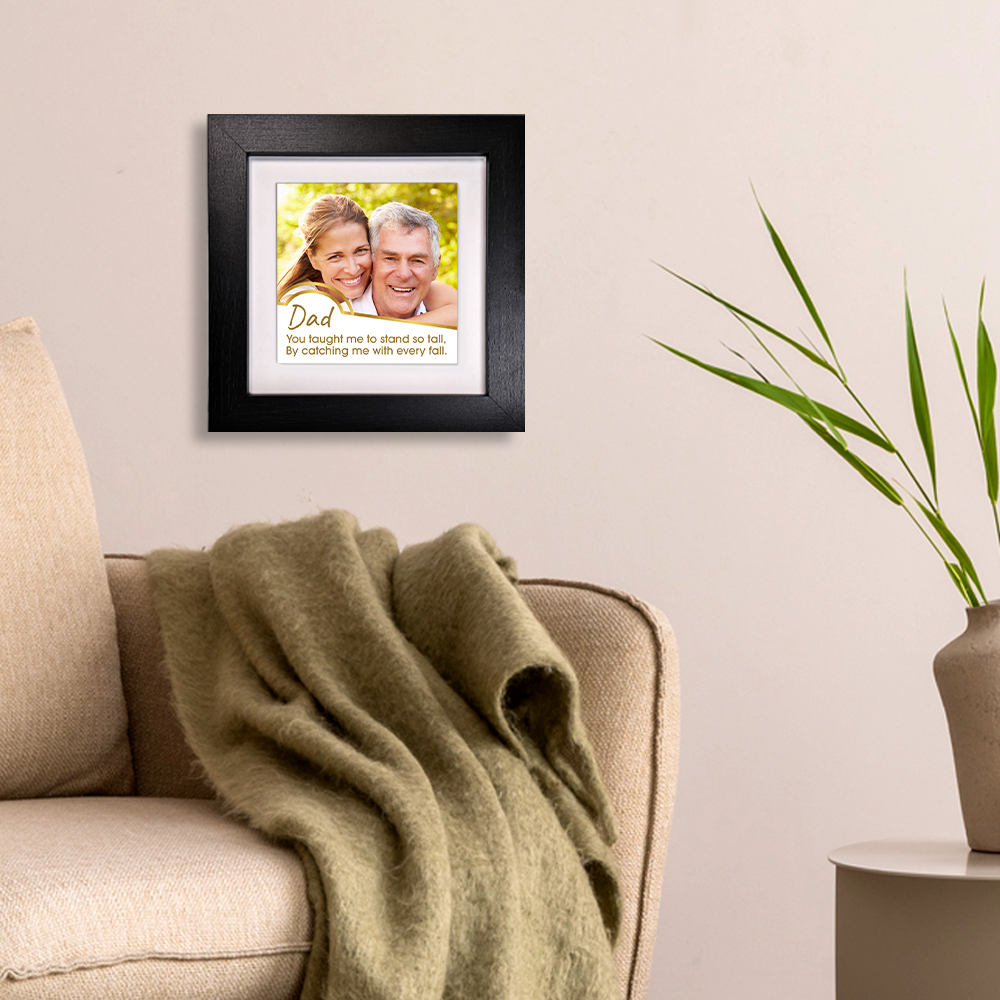 Dad Stand So Tall – Personalised Square Framed Ceramic Tile