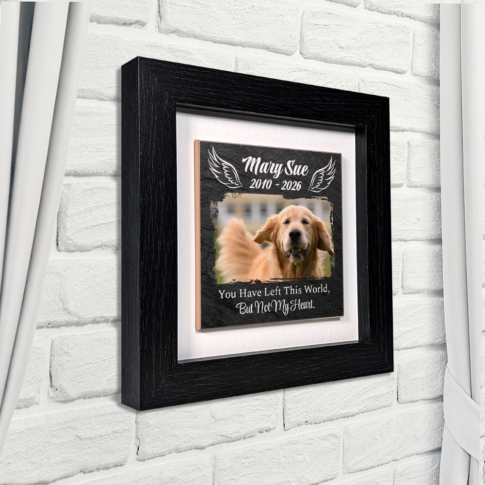 You Have Left This World – Personalised Square Framed Ceramic Tile