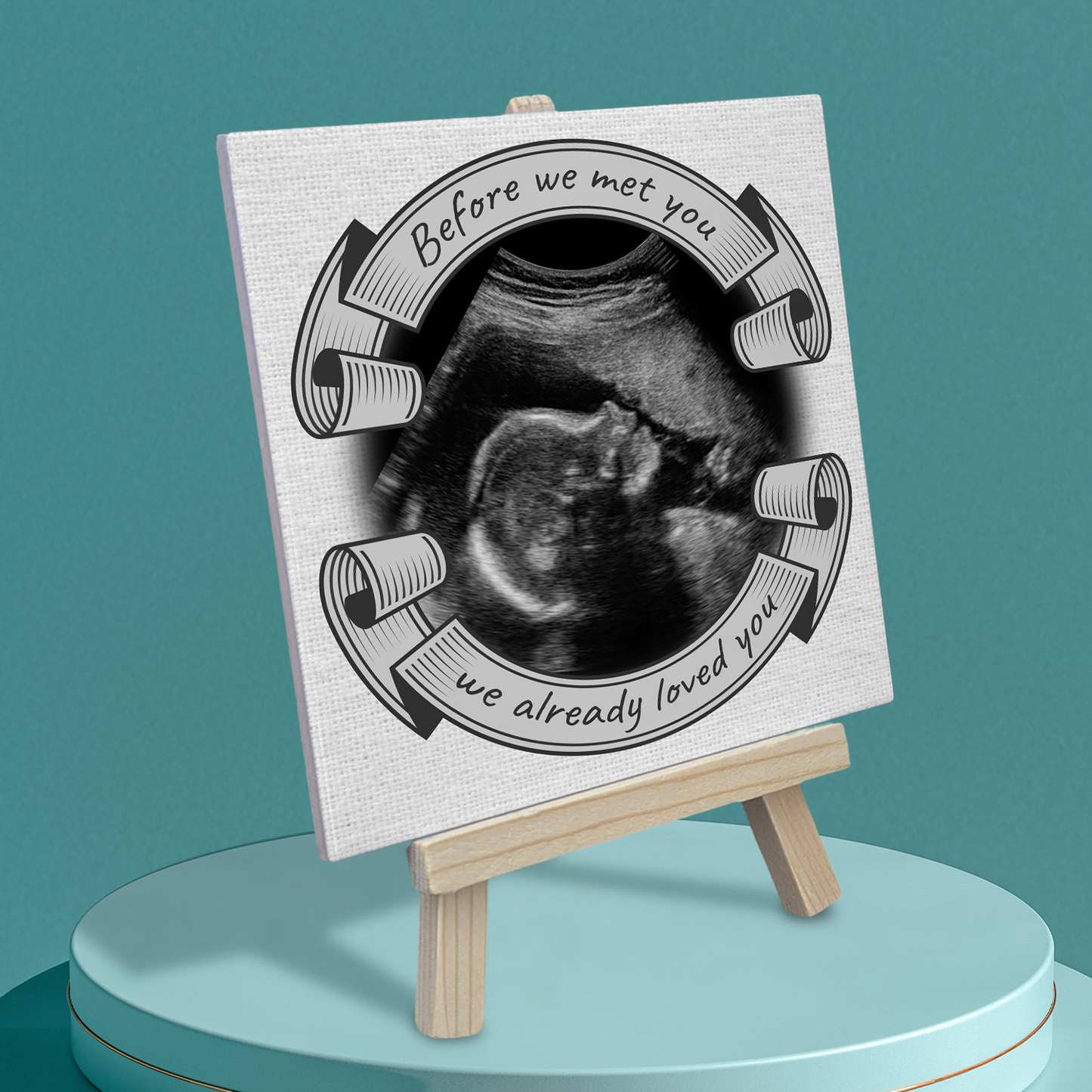 Before We Met You – Personalised Ceramic Tile with Easel