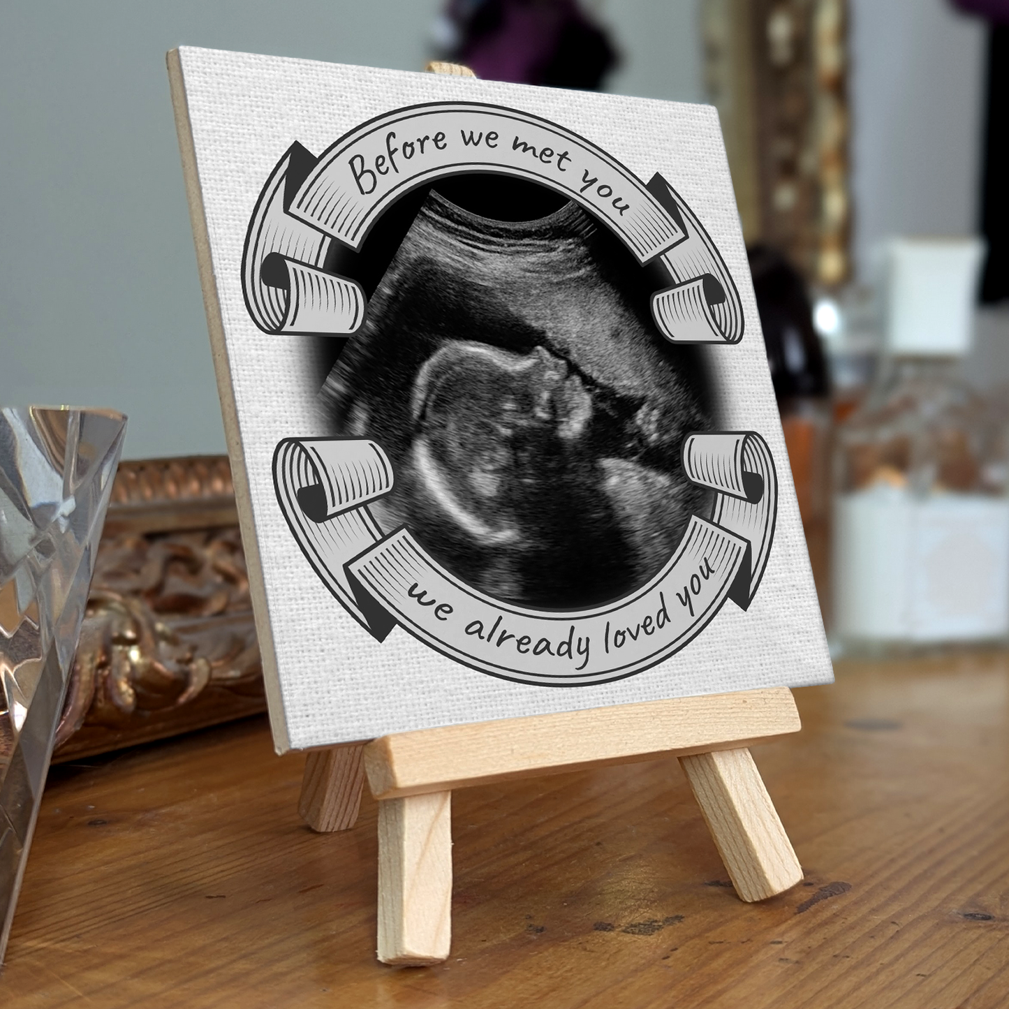 Before We Met You – Personalised Ceramic Tile with Easel