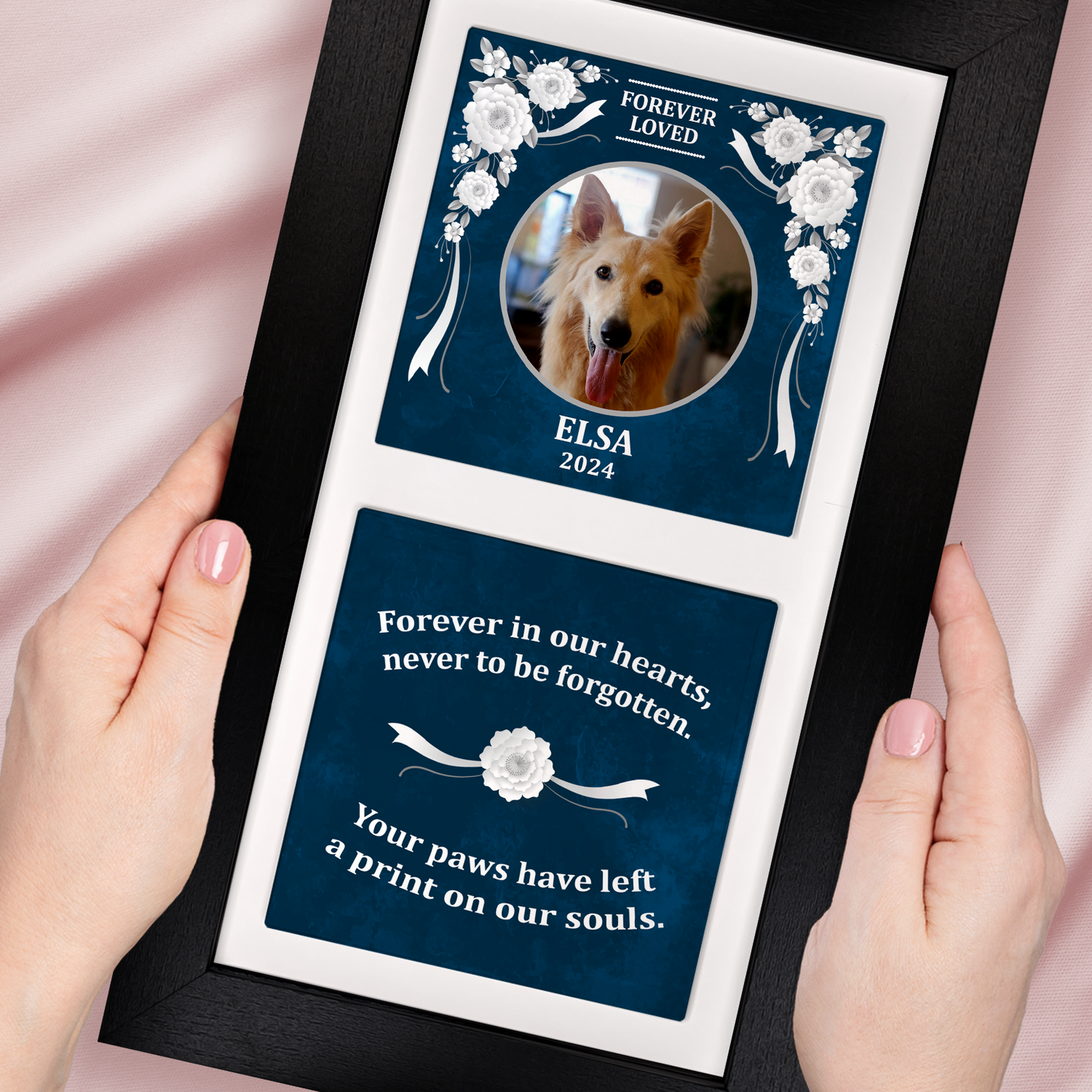 Forever Loved – Personalised Ceramic Tiles in Portrait Frame