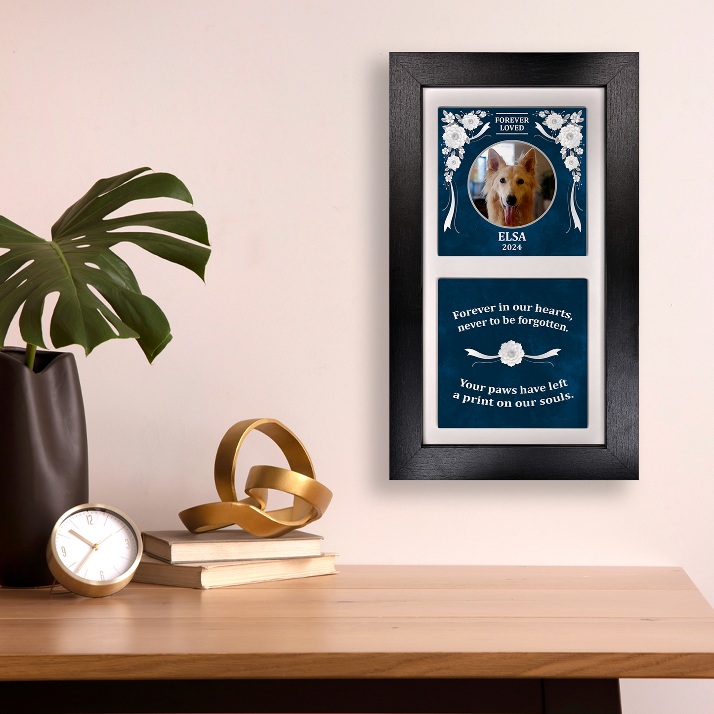 Forever Loved – Personalised Ceramic Tiles in Portrait Frame
