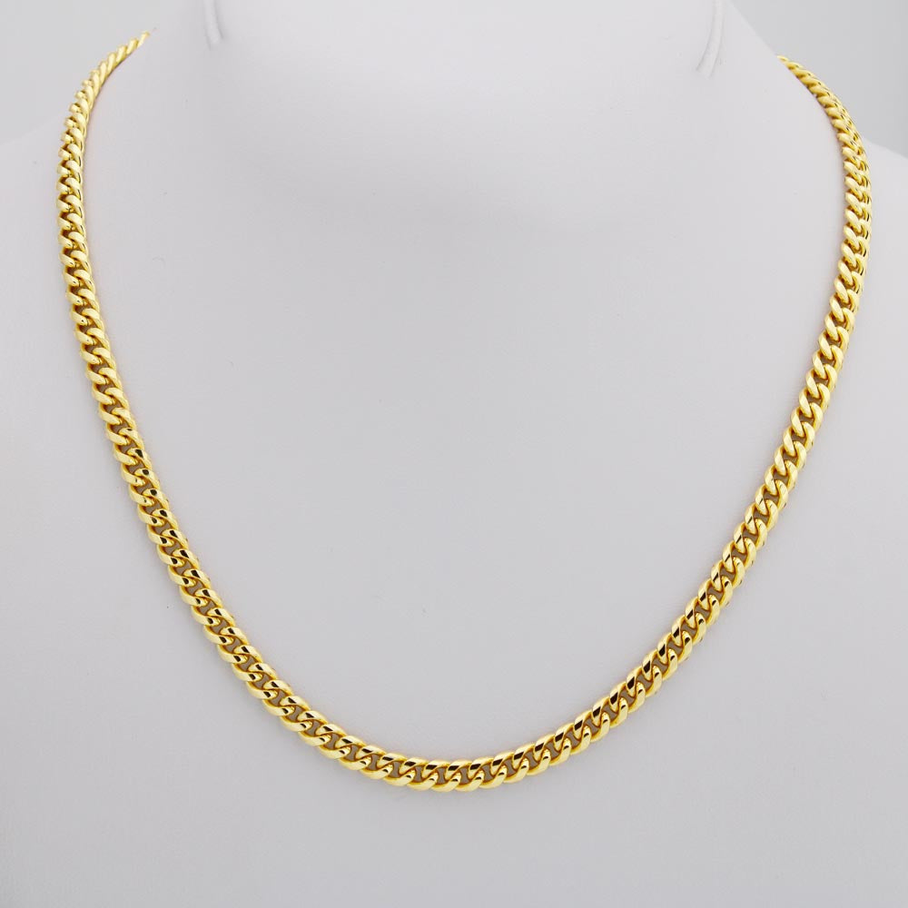 My Kick Ass Husband - Gold 14k Cuban Chain With Personalised Acrylic Plaque