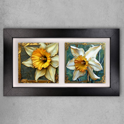 Art Art Nouveau Landscape Tile Art – Design Your Own Two Tile Framed Display