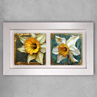 Art Art Nouveau Landscape Tile Art – Design Your Own Two Tile Framed Display