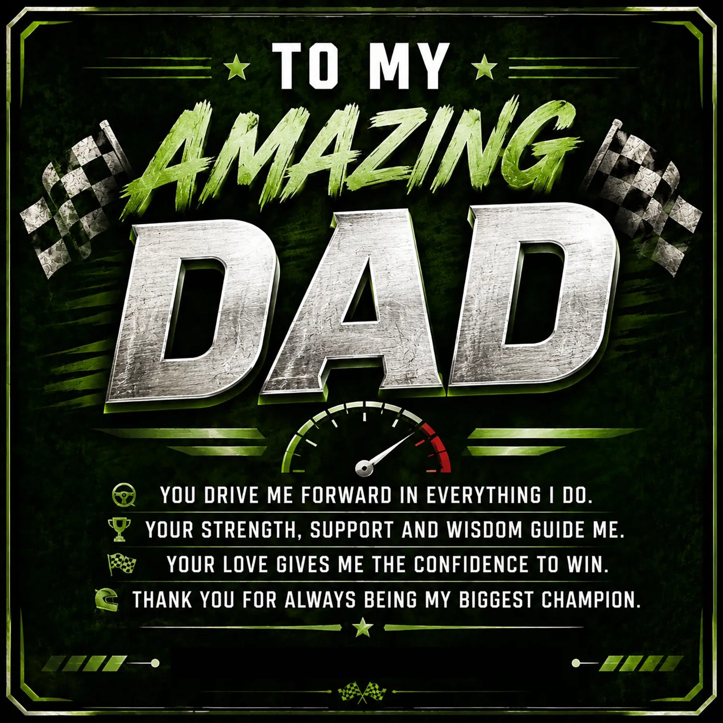 To My Amazing Dad 18k Gold Plated Cuban Chain Necklace With Personalised Keepsake Box Box (Copy)