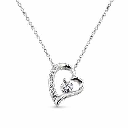 To My Amazing Mum Personalised Necklace With Poem, Eternal Heart Pendant In Keepsake Box