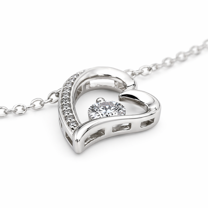 To My Amazing Mum Personalised Necklace With Poem, Eternal Heart Pendant In Keepsake Box