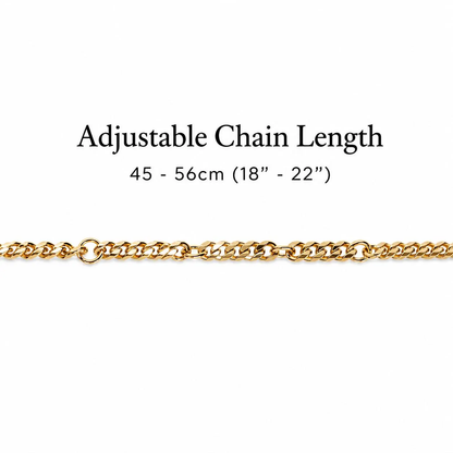 To The Greatest Dad 18k Gold Plated Cuban Chain Necklace With Personalised Keepsake Box Box