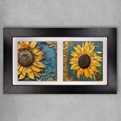 Art Art Nouveau Landscape Tile Art – Design Your Own Two Tile Framed Display