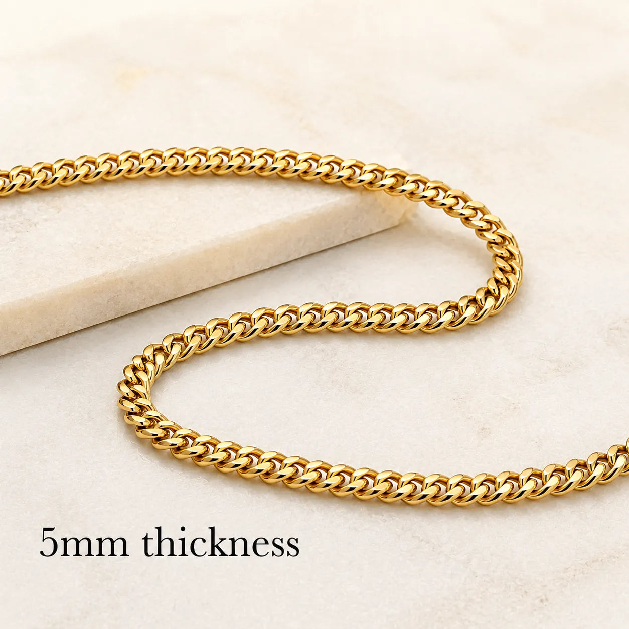 To The Best Dad 18k Gold Plated Cuban Chain Necklace With Personalised Keepsake Box Box