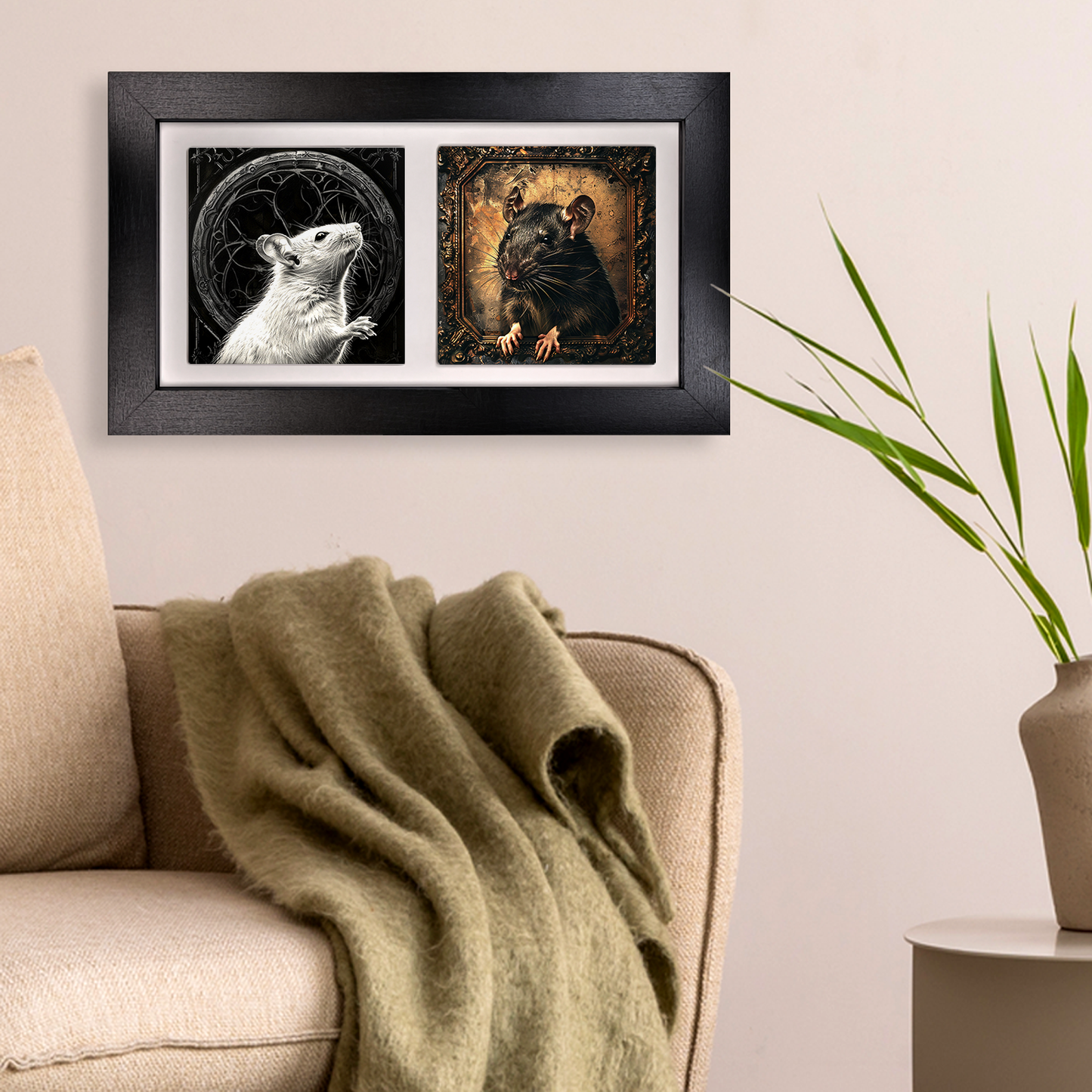The Gothic Menagerie Framed Art Tiles Landscape - Mix & Match Your Illustrations