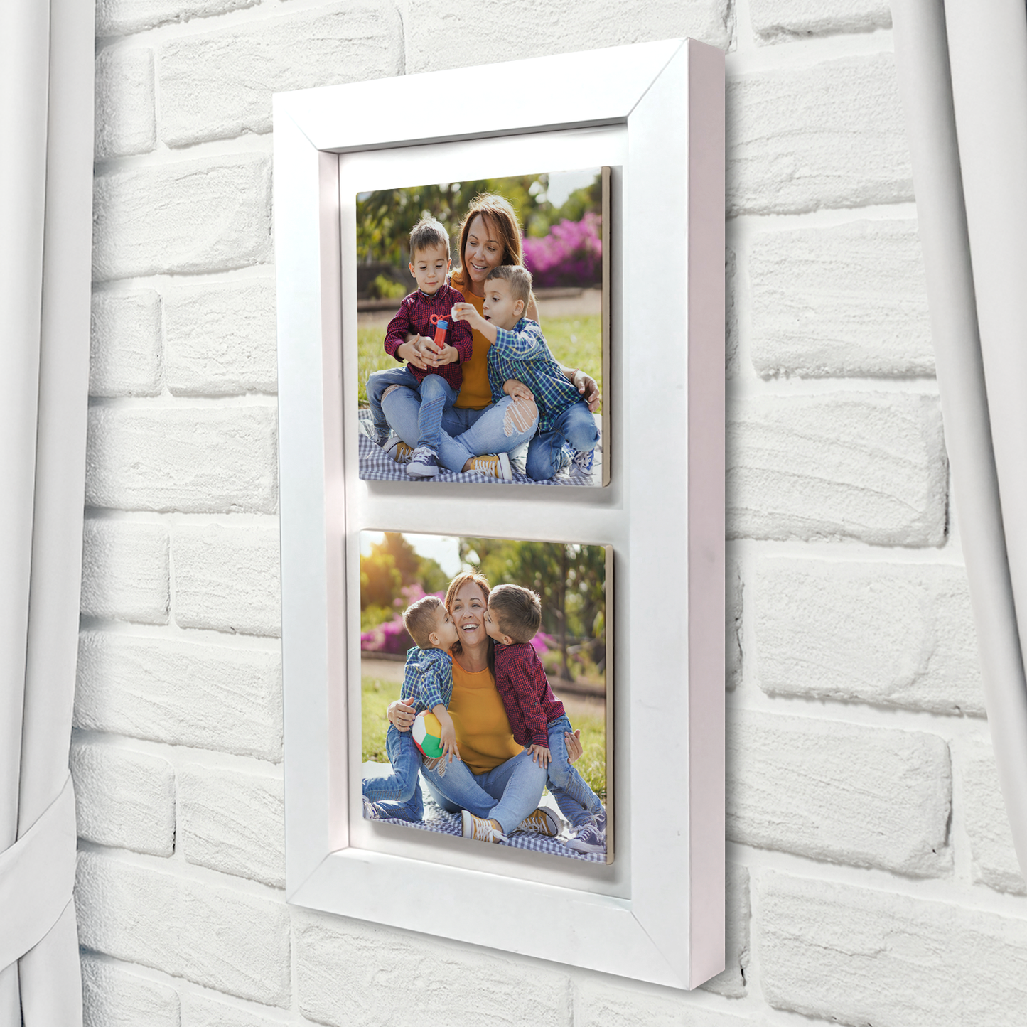 Gift To Mum From Kids Framed Ceramic Tiles Portrait - Upload Your Own Photos