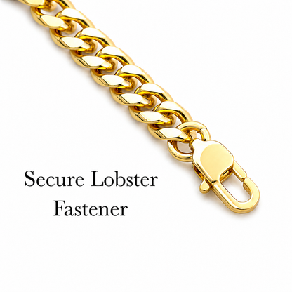 To My Amazing Dad 18k Gold Plated Cuban Chain Necklace With Personalised Keepsake Box Box (Copy)