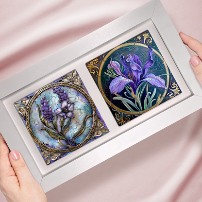 Art Art Nouveau Landscape Tile Art – Design Your Own Two Tile Framed Display