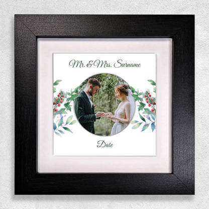 Woodland Floral Wedding Celebrations - Framed Ceramic Tiles Square