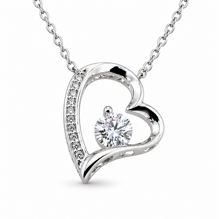 To Our Amazing Daughter Personalised Necklace With Poem, Eternal Heart Pendant In Keepsake Box