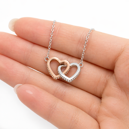 To A Truly Special Daughter Personalised Necklace With Poem, Eternal Heart Pendant In Keepsake Box