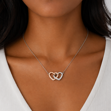 To A Truly Special Daughter Personalised Necklace With Poem, Eternal Heart Pendant In Keepsake Box