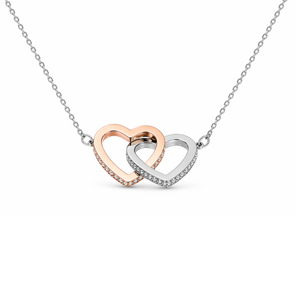 To A Precious Daughter Personalised Necklace With Poem, Eternal Heart Pendant In Keepsake Box