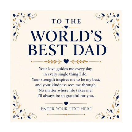To The World's Best Dad Eternal Bond Bracelet With Personalised Keepsake Box