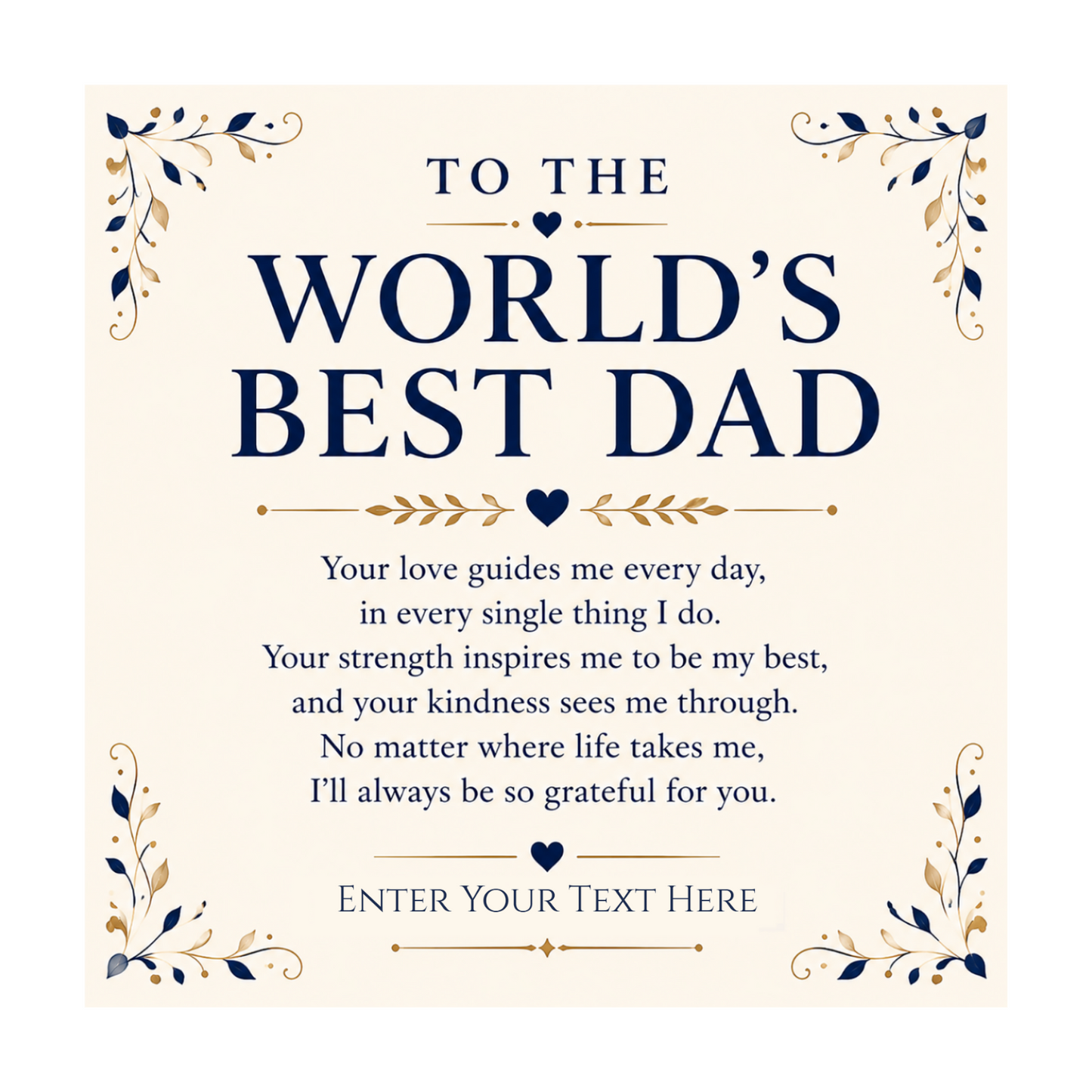 To The World's Best Dad Eternal Bond Bracelet With Personalised Keepsake Box