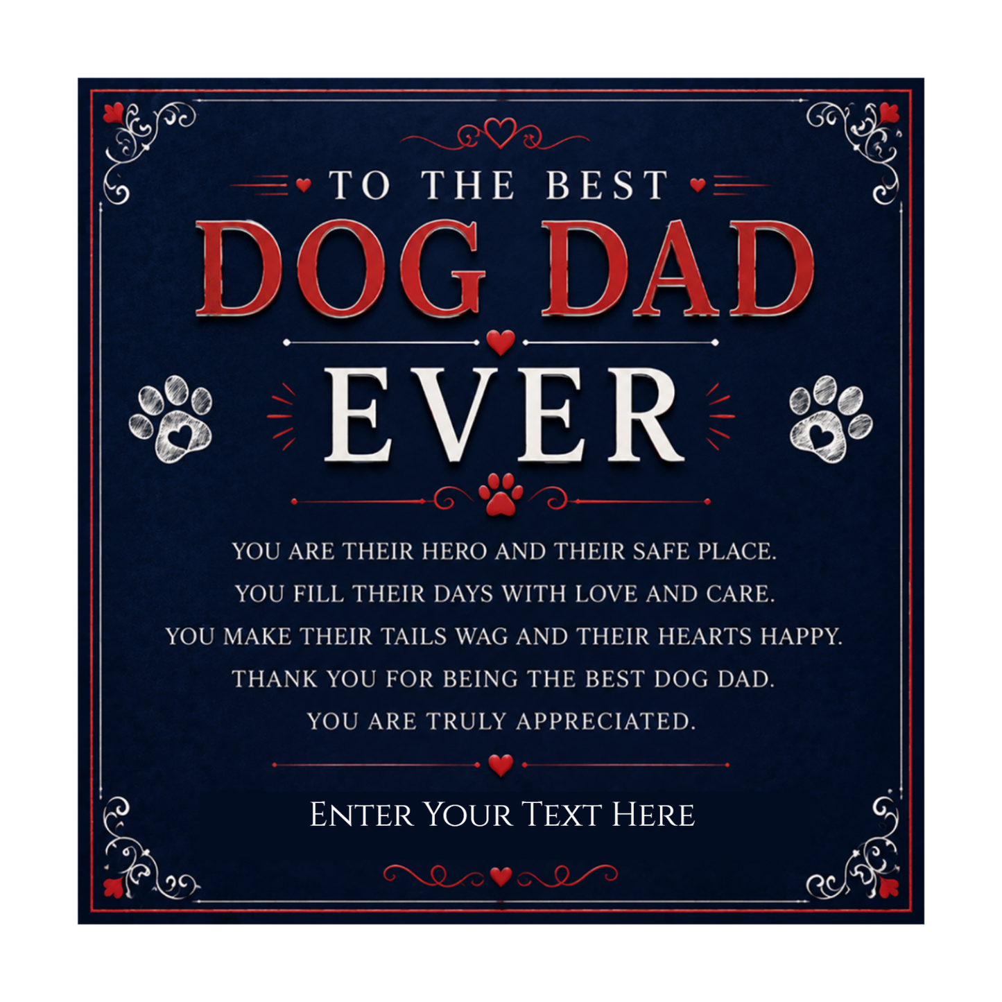 To The Best Dog Dad Eternal Bond Bracelet With Personalised Keepsake Box