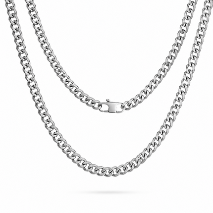 To The Worlds Best Dad Stainless Steel Cuban Chain Necklace With Personalised Keepsake Box