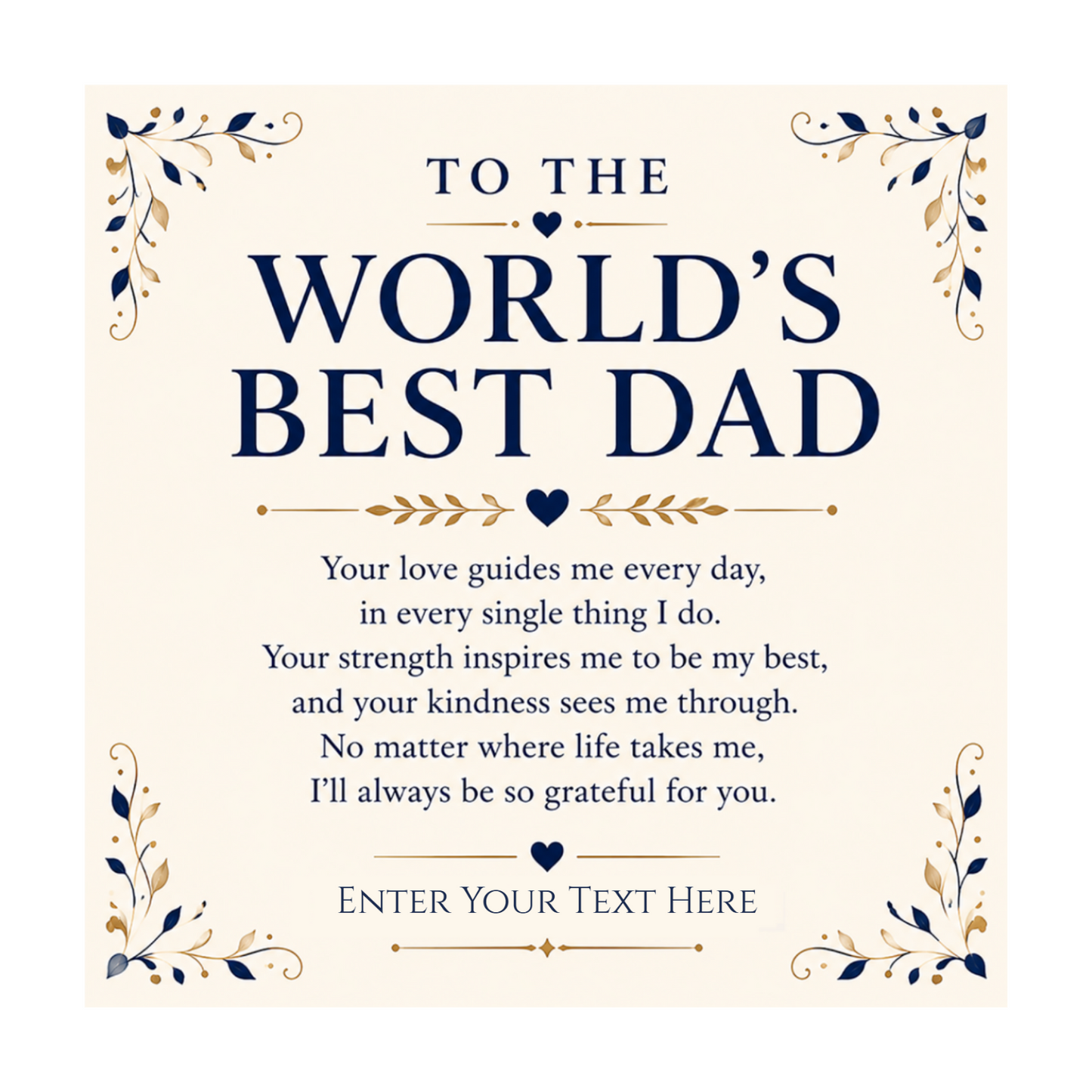To The Worlds Best Dad Stainless Steel Cuban Chain Necklace With Personalised Keepsake Box