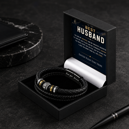 To The Best Husband Eternal Bond Bracelet With Personalised Keepsake Box
