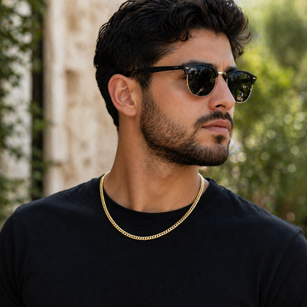 To My Better Half 18k Gold Plated Cuban Chain Necklace With Personalised Keepsake Box