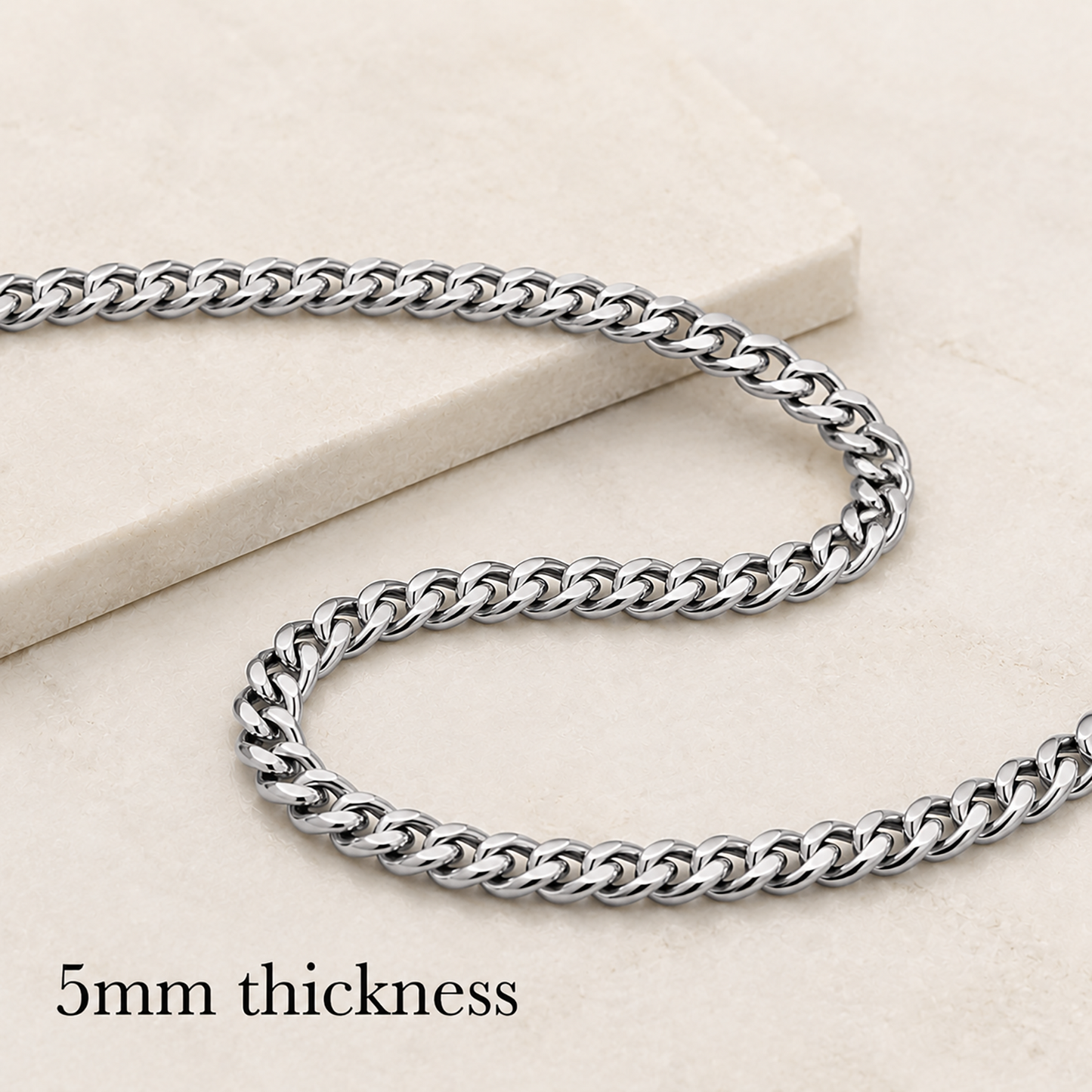 To The Best Husband Stainless Steel Cuban Chain Necklace With Personalised Keepsake Box